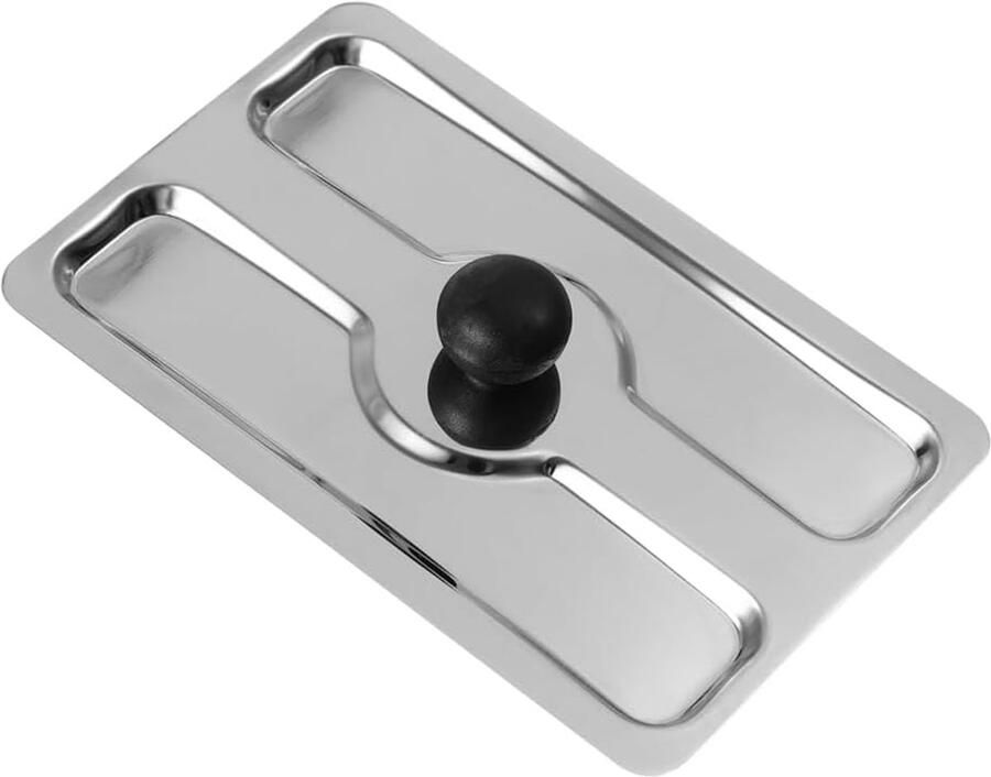 Broodrooster Deksel Keuken Accessoire Keuken Organisatie Roestvrij Staal 23 x 12 cm Zilver