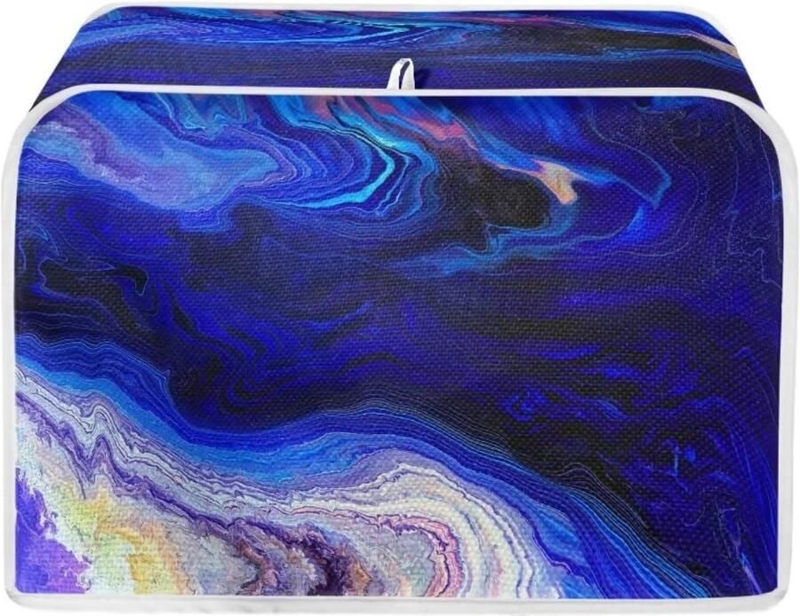 Broodrooster Deksel Keuken Apparaathoes Keuken Decoratie Beschermt Tegen Stof Maat S Blauw Marmer