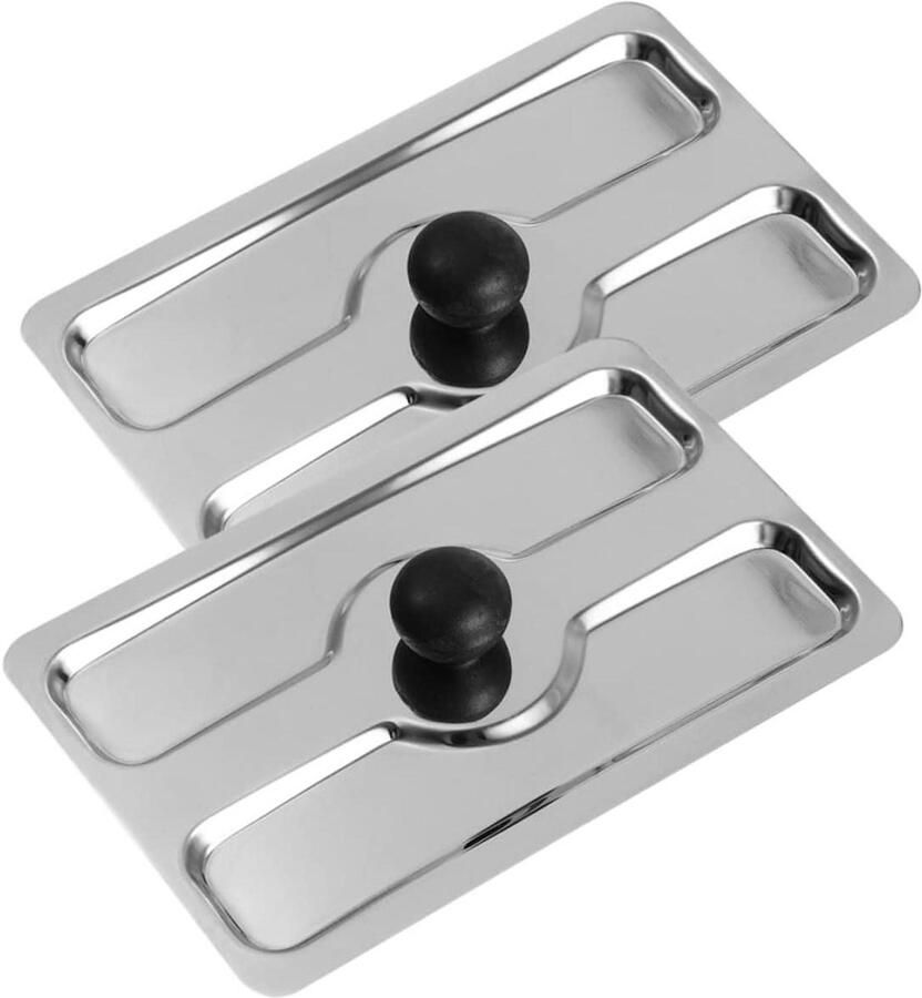 Broodrooster Deksel Keuken Beschermer Stofvrij Houden Roestvrij Staal 15 x 10 x 4 cm Zilver