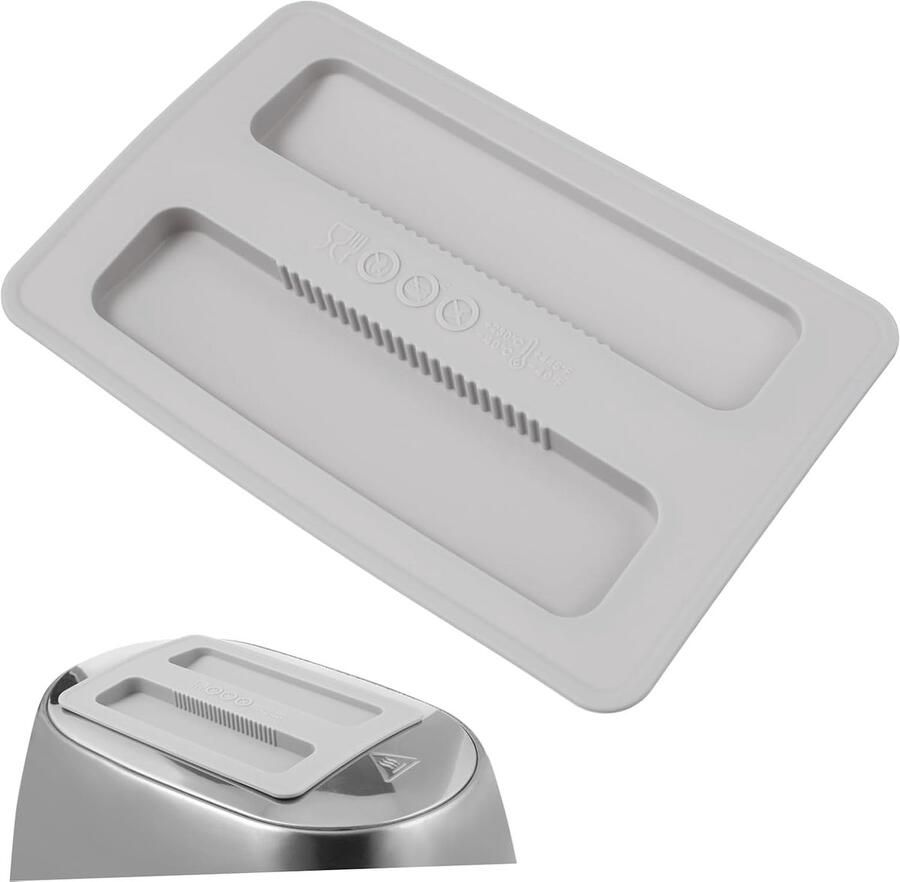 Broodrooster Deksel Keukenapparaat Beschermer Apparaat Bedekken Siliconen Materiaal 15.7 x 10.5 cm Grijs