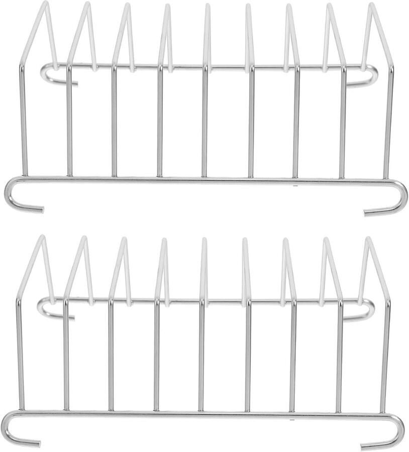 Broodrooster Gridrooster Toast Houder Keuken Organizer Multifunctioneel Ontwerp 153 x 82 x 55 cm Zilver - Foto 1
