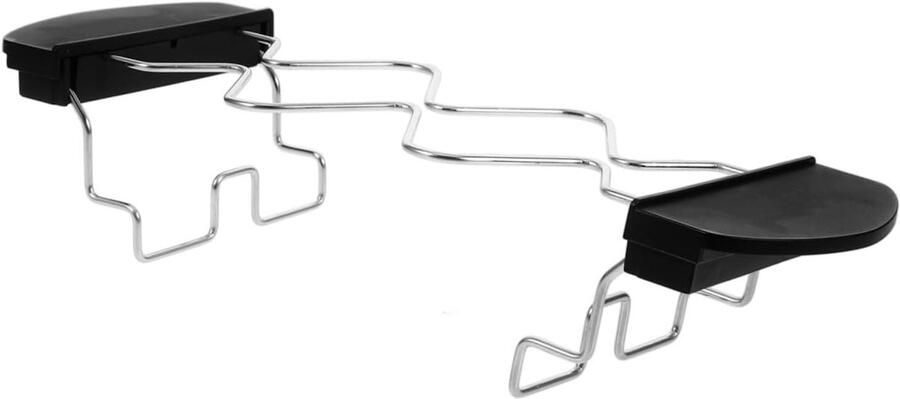 Broodrooster Grillrek Toastrek Toastmachine Ontbijt Bereiden Roestvrij Staal 27x9x6 cm Zilver