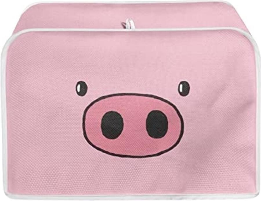 Broodrooster hoes voor 4 sneetjes Vlekbestendige tas voor kleine keukenapparaten Roze en schattige ontwerp voor vrouwen