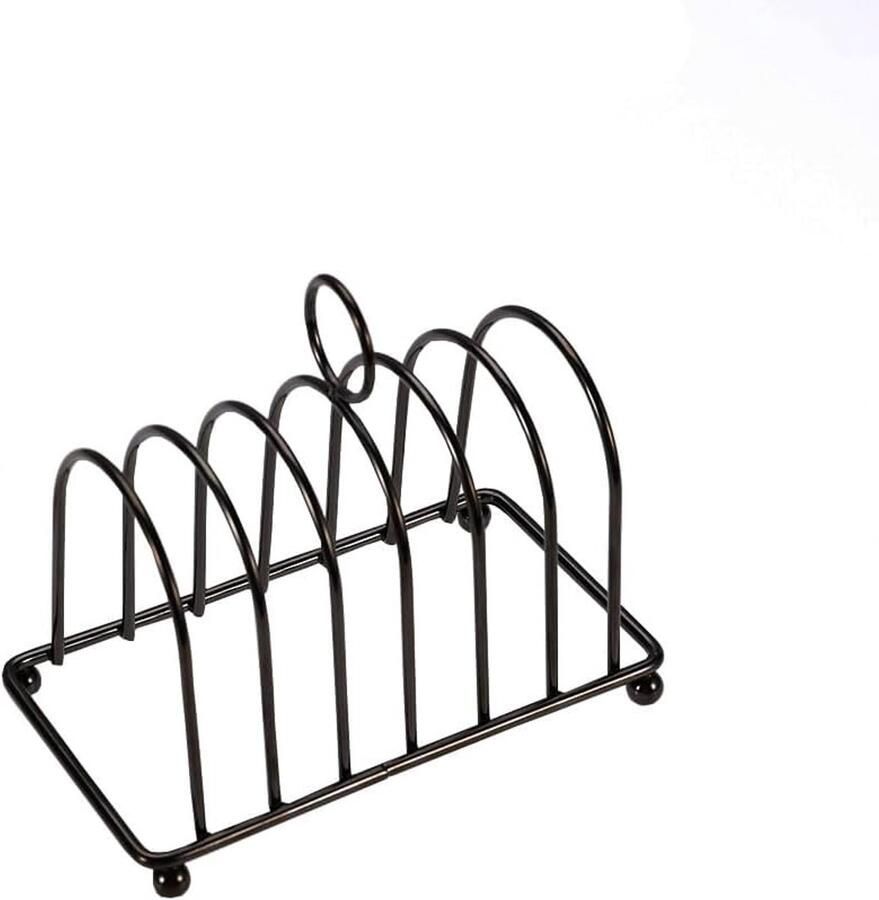 Broodrooster Houder Toast Rek Ontbijt Diner Houdt 6 Sneetjes 157 cm Lengte Zilver