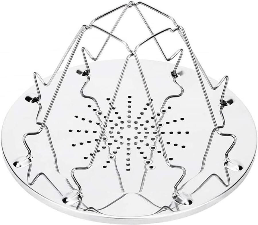 Broodrooster Lade Camping Kookgerei Outdoor Koken Roestvrij Staal 4 Sneetjes Zilver