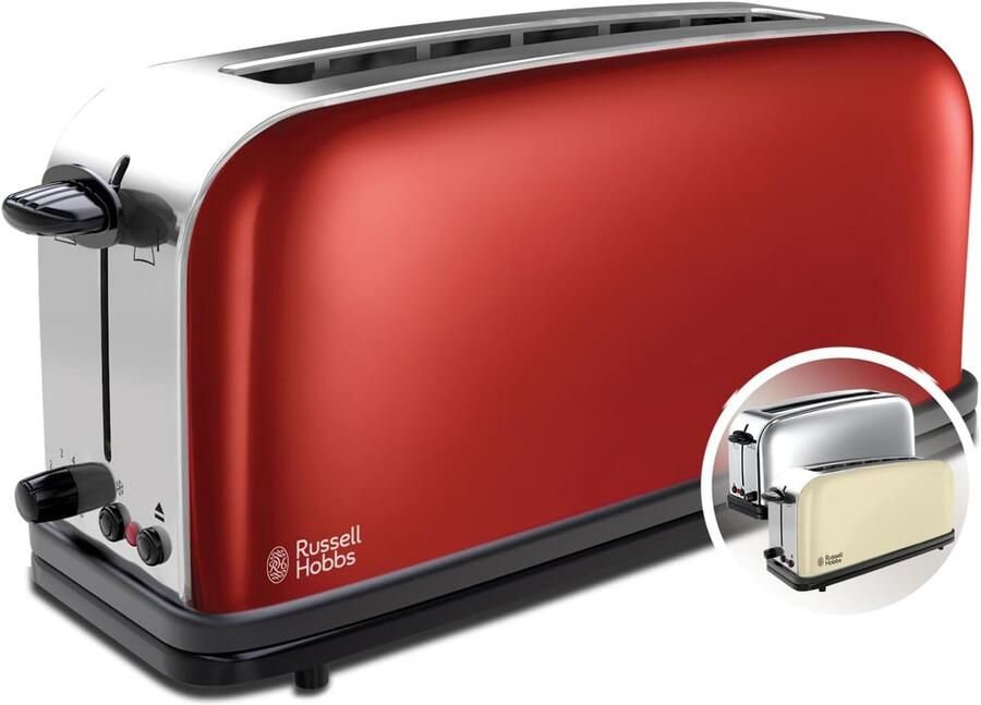 Broodrooster Lange Sleuf Extra Brede Sleuven Perfect Geroosterd Brood Lift & Look Functie 18x43.8x22.8 cm