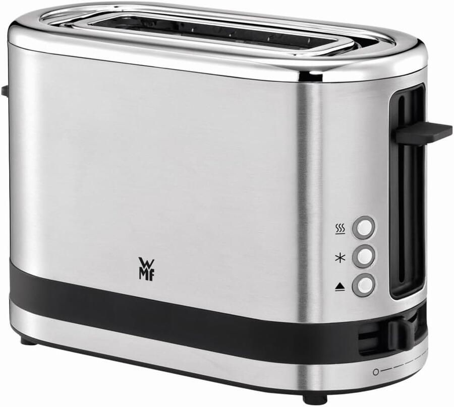 Broodrooster Lange Sleuf Toast Apparaat Ontbijt Bereiden 7 Bruiningsniveaus 600W Mat Roestvrij Staal
