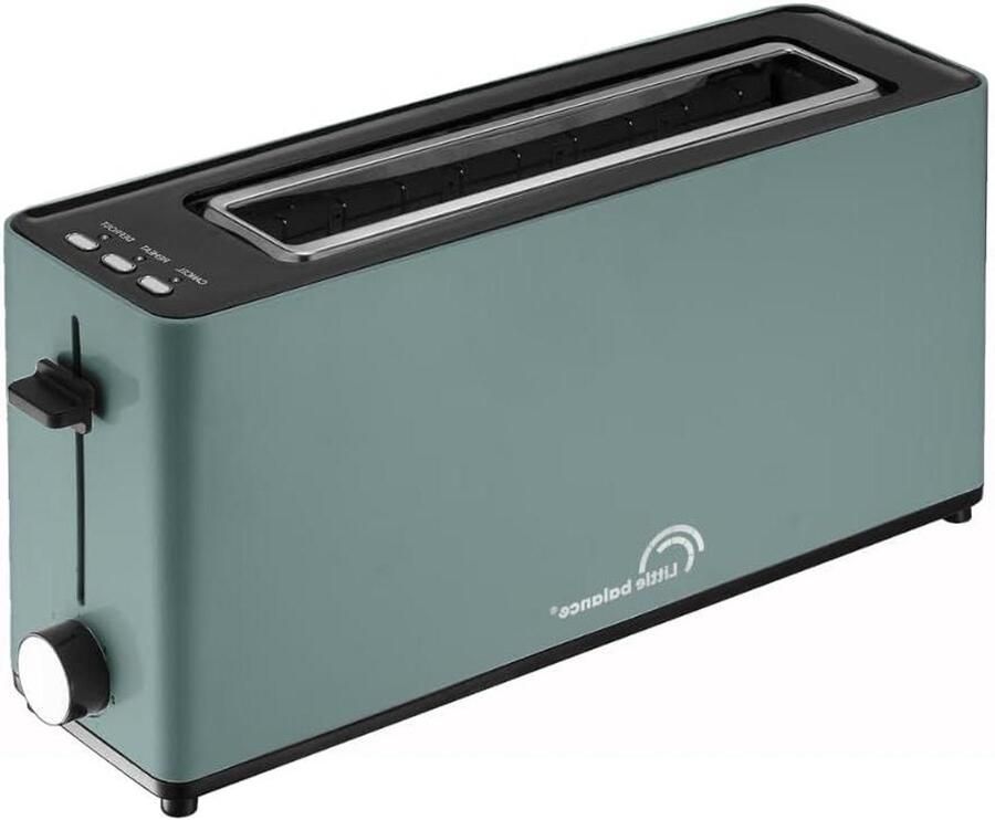 Broodrooster Lange Sleuf Toastapparaat Vintage Ontbijt Bereiden 7 Bruiningsstanden 900 Watt Smaragd