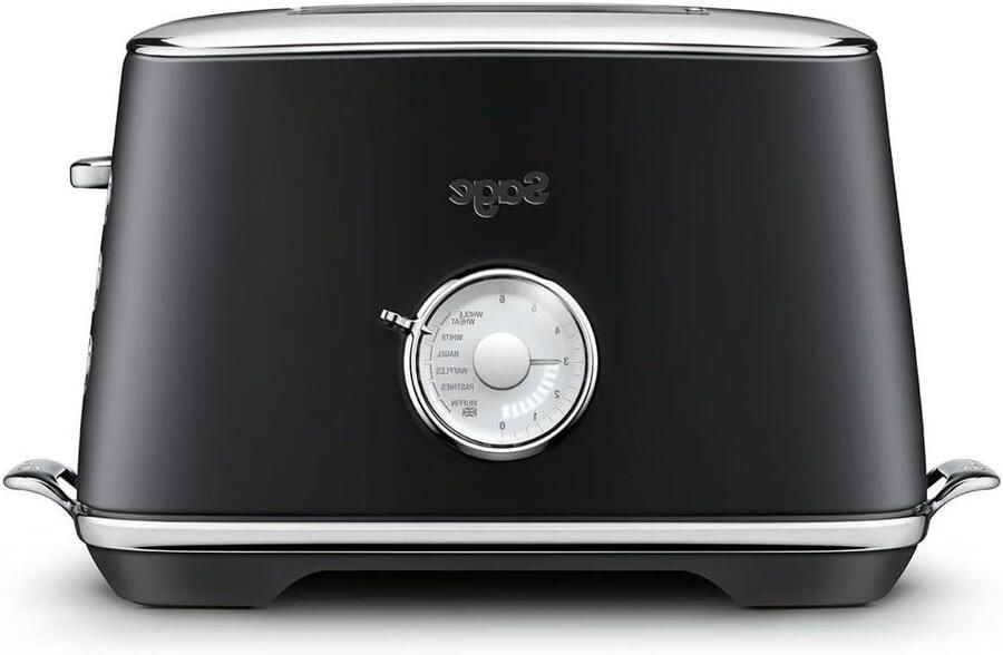 Broodrooster met 2 Sleuven Toastapparaat Broodrooster Perfect Ontbijt Maken 6 Toastprogramma's 2 Sneetjes Zwart