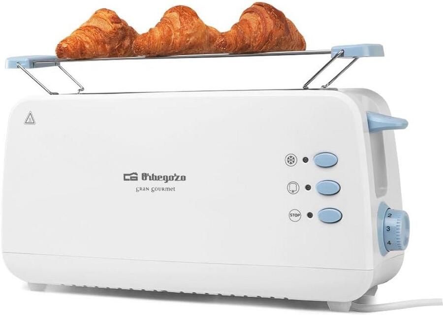 Broodrooster met Grote Sleuf en Broodjeswarmer 7 Instellingen en Ontdooifunctie - Foto 1