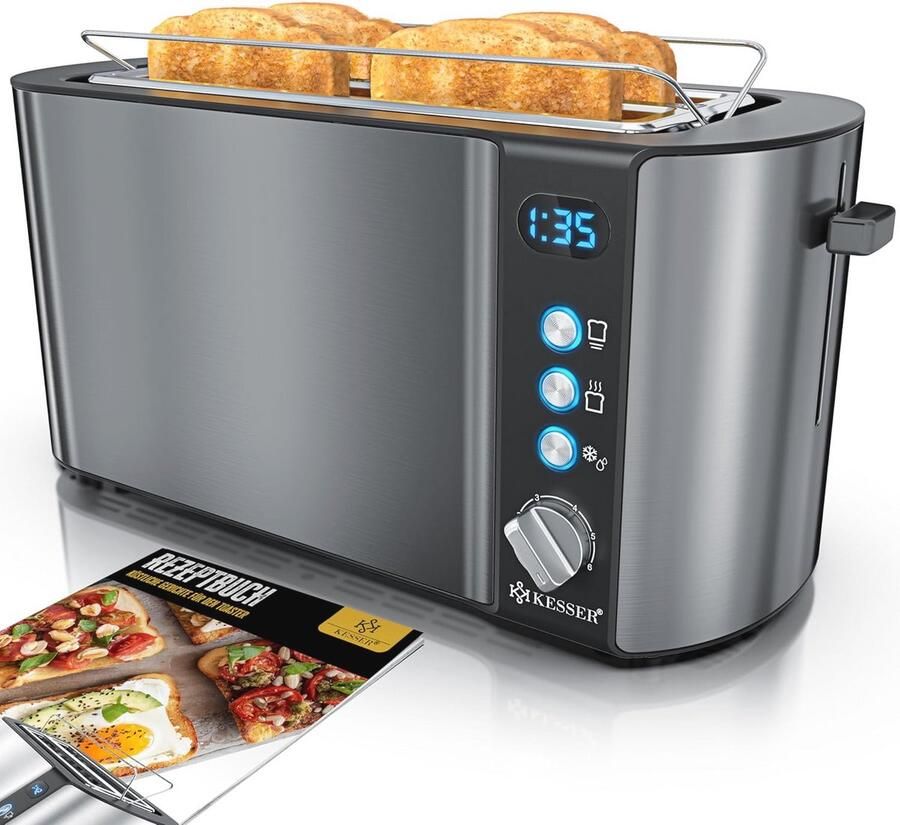 Broodrooster met Lange Sleuf en Automatische Functies