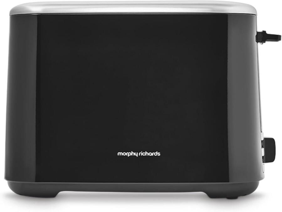 Broodrooster met ontdooi- en opwarmfunctie voor 2 sneetjes Zwart