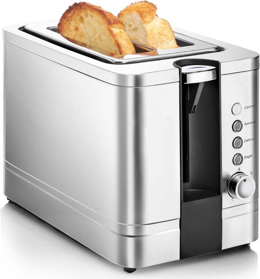 Broodrooster met tostiklemmen Broodrooster Tosti's Tostimaker Tostiklemmen Brede sleuven Sandwichrooster Toaster Makkelijk te gebruiken