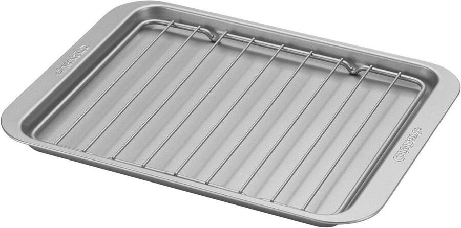 Broodrooster Oven Pan Bakplaat met Rooster Kleine Gerechten Bereiden Vaatwasmachinebestendig Standaard Formaat Zilver