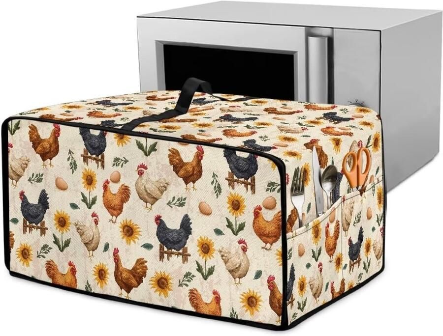 Broodrooster Ovenhoes Stofhoes Keukenapparaat Keuken Netjes Houden Met Opbergvak 57x47x33 cm Haan Zonnebloem Ei Beige