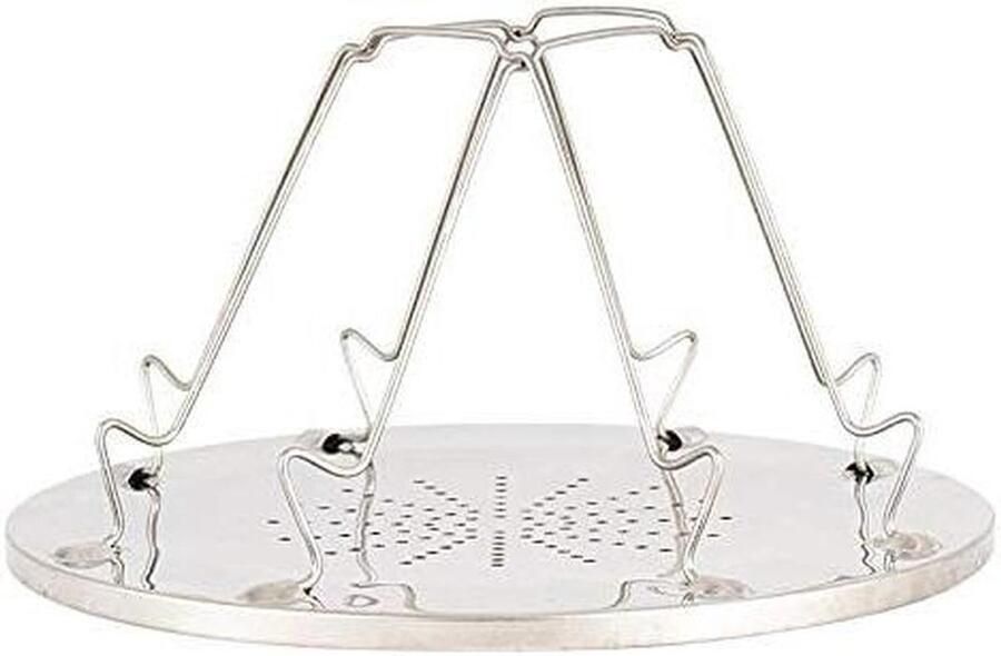 Broodrooster Rack Toast Rek Kamperen Opvouwbaar Ontwerp 22 cm Zwart