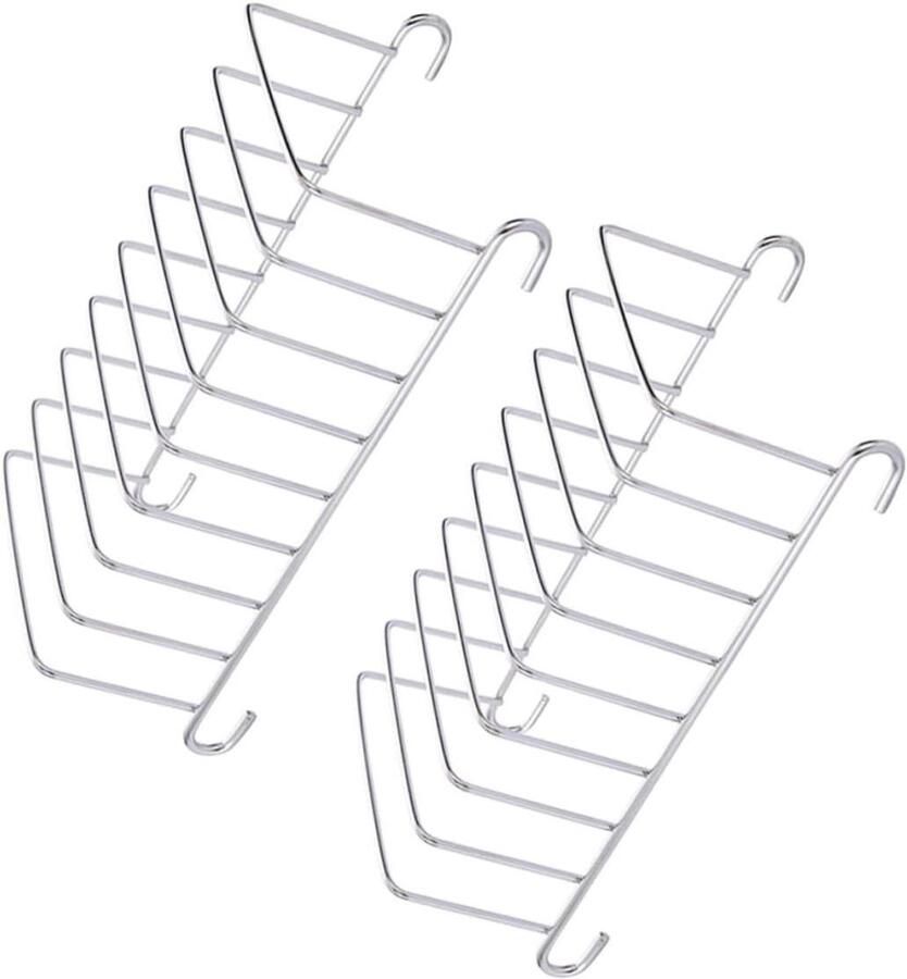Broodrooster Racks Toastrekken Oven Bakken Brood Roestvrij Staal 15.5cm Zilver