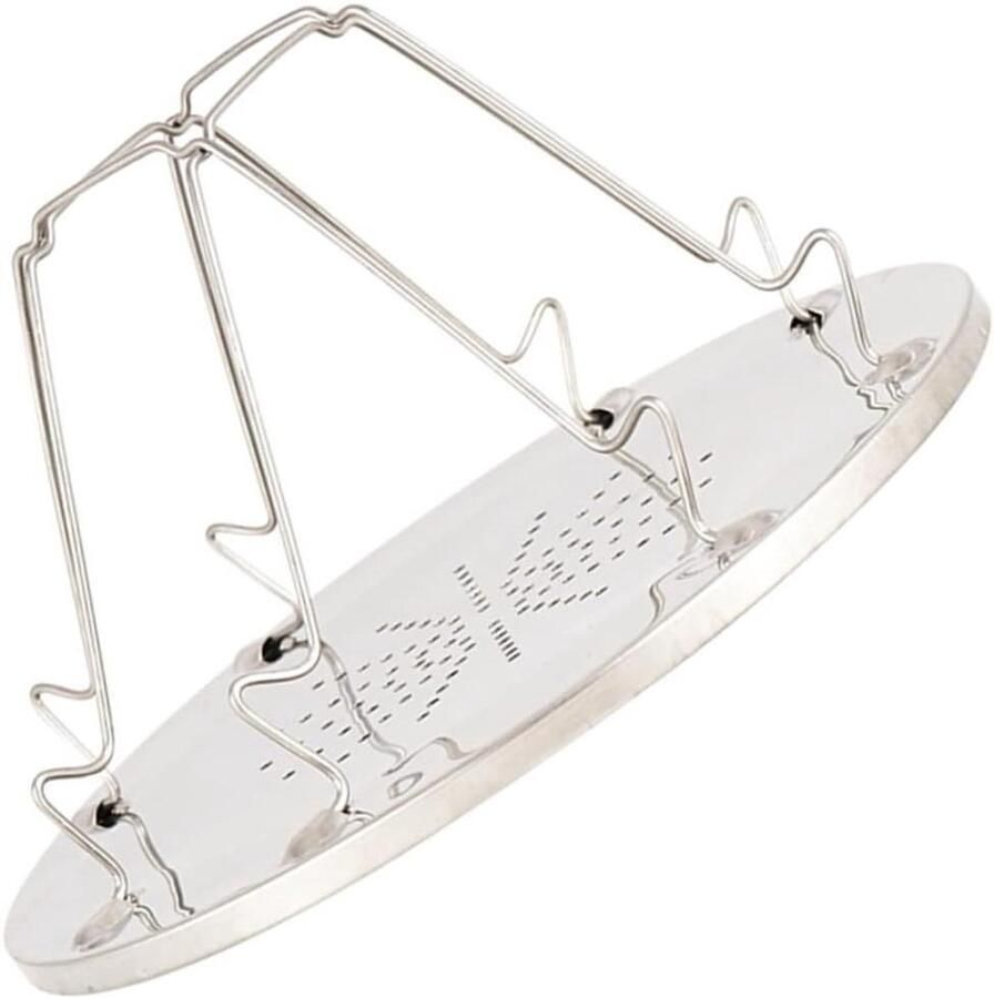 Broodrooster Rek Sandwich Grill Brood Opwarmen Roestvrij Staal 22x22cm Zilver