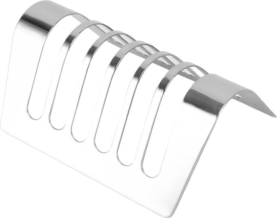 Broodrooster Rek Toast Houder Brood Presenteren Voor 6 Broodjes 16.8 cm Zilver
