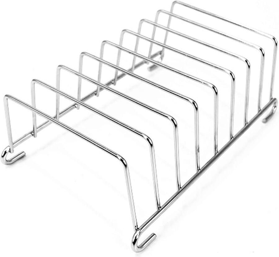 Broodrooster Rek Toast Houder Brood Serveren Voedselveilig Roestvrij Staal 14.8 cm Zilver