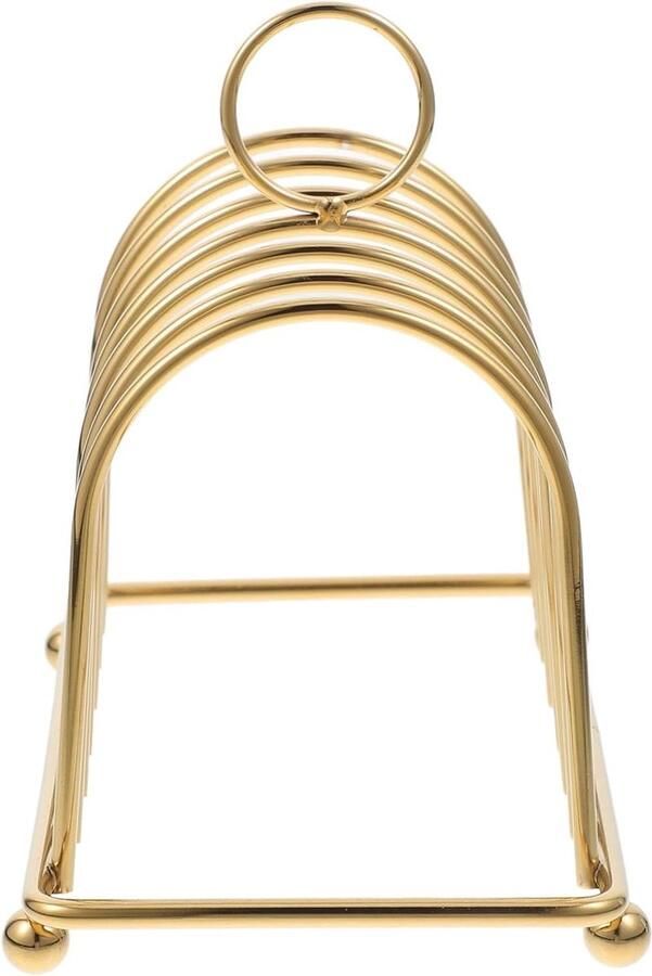 Broodrooster Rek Toast Houder Keuken Organisatie Modern Design 14.5 cm Goud