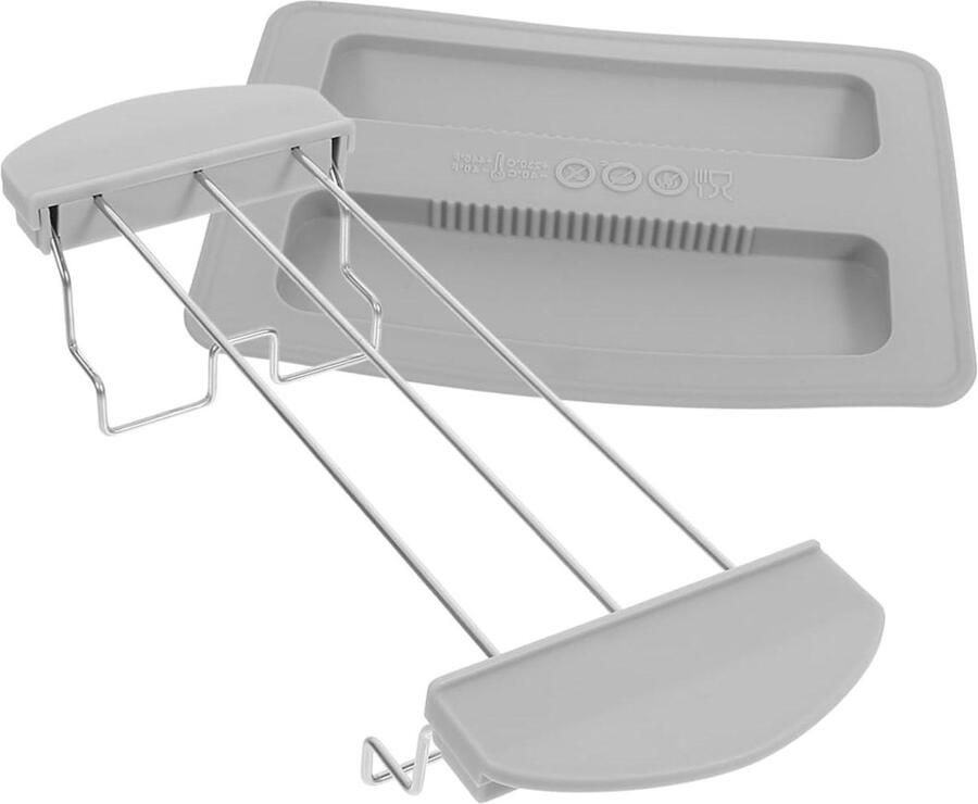 Broodrooster Rek Toastrek Warmhoudrek Toast Warm Houden Ruimtebesparend Ontwerp 26 x 9.2 x 5.5 cm Multi