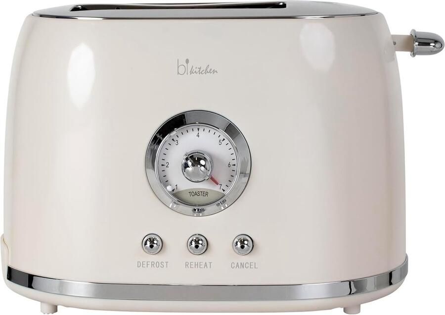 Broodrooster Retro 2 Sneden 800 Watt Voor Snel en Gelijkmatig Roosteren