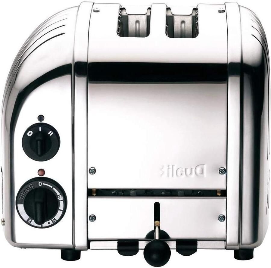 Broodrooster RVS Tosti Apparaat Ontbijt Maken Met Kruimellade 2 Slots Zilver