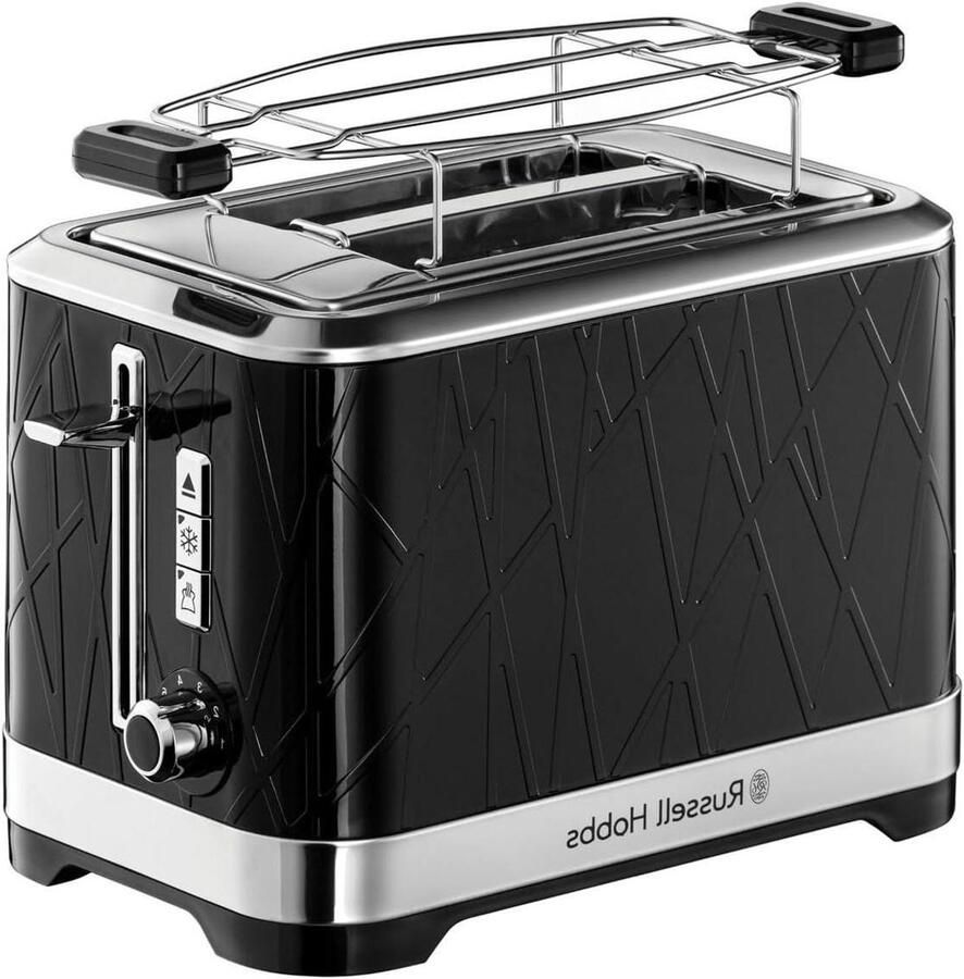 Broodrooster Toastapparaat Brood Roosteren Lift and Look functie XL-sleuven Zwart - Foto 1
