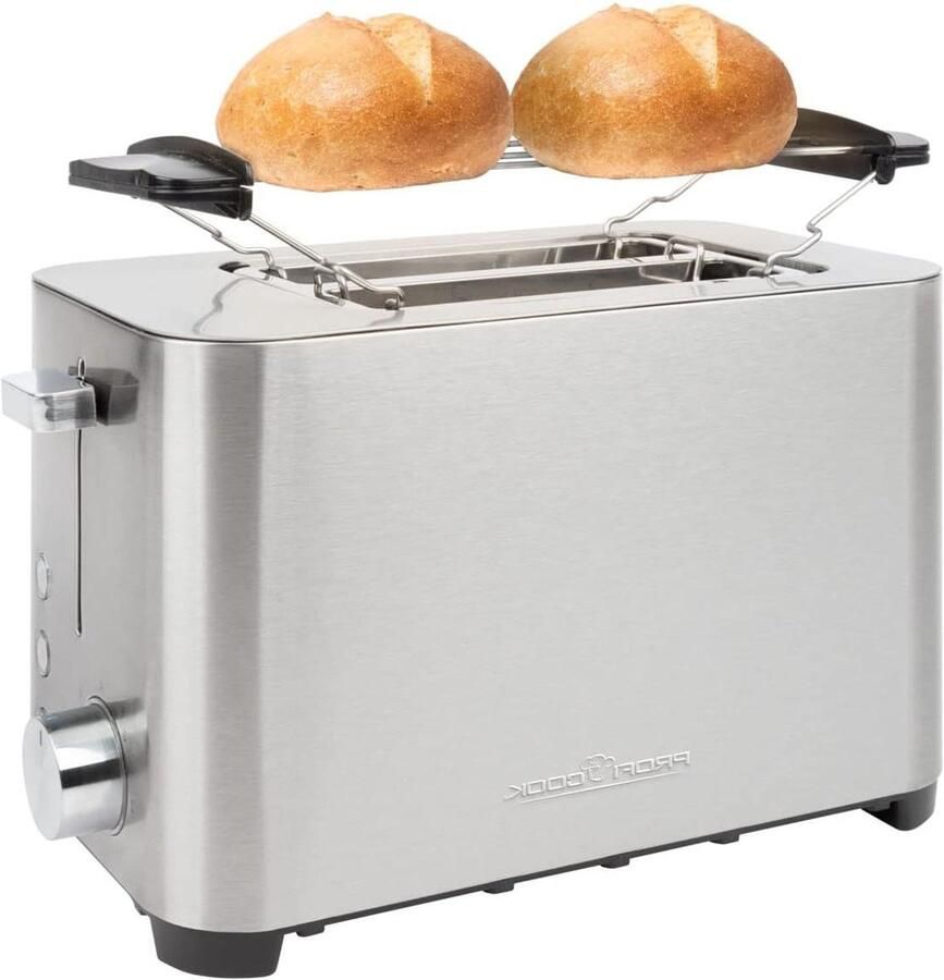 Broodrooster Toastapparaat Knapperig Brood Extra Brede Sleuven 2 Sleuven Roestvrij Staal