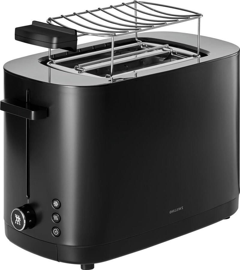 Broodrooster Toastapparaat Ontbijt Bereiden 3 Programma's 2 Sleuven Zwart