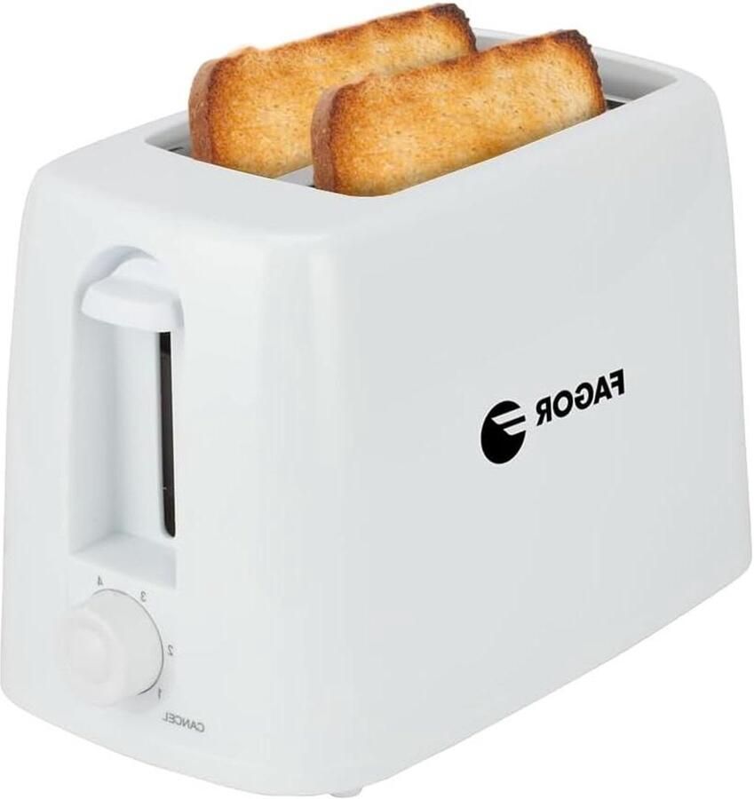 Broodrooster Toastapparaat Ontbijt Bereiden 6 Bruiningsstanden 2 Sleuven Wit