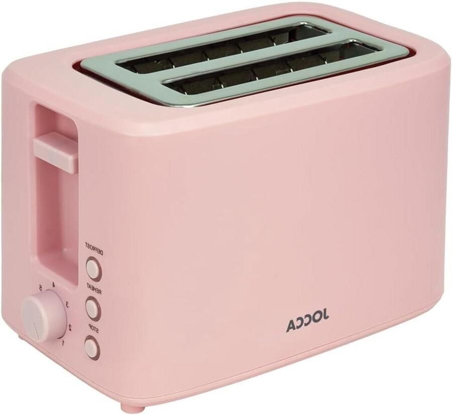 Broodrooster Toastapparaat Ontbijt Bereiden 7 Bruiningsniveaus 2 Sneetjes Roze