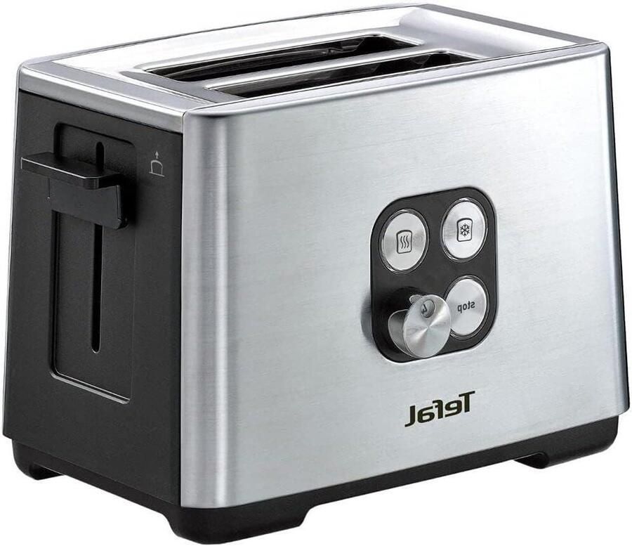 Broodrooster Toastapparaat Ontbijt Bereiden 7 Instellingen 2 Sneetjes Zilver