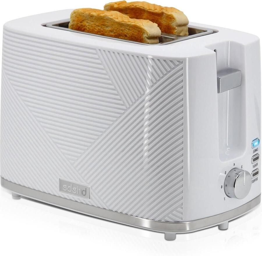 Broodrooster Toastapparaat Ontbijt Bereiden Brede Sleuven 2 Sneetjes Wit