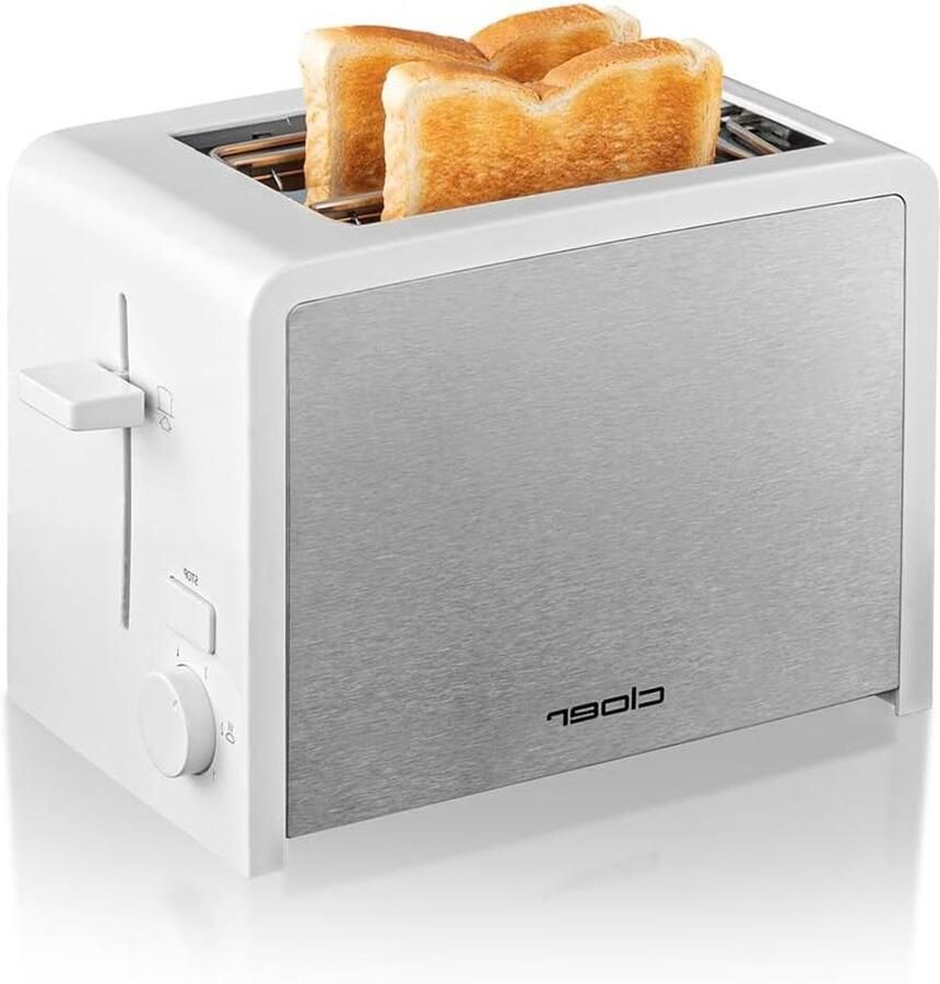 Broodrooster Toastapparaat Ontbijt Bereiden Broodjesopzetstuk 2 sneden Wit