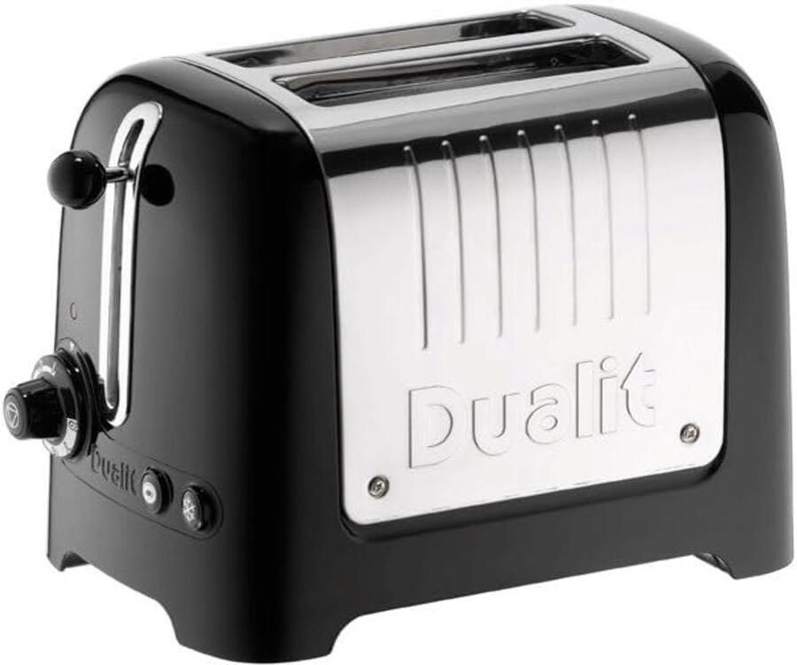 Broodrooster Toastapparaat Ontbijt Bereiden Elektronische Bruining 2 Sleuven Zwart