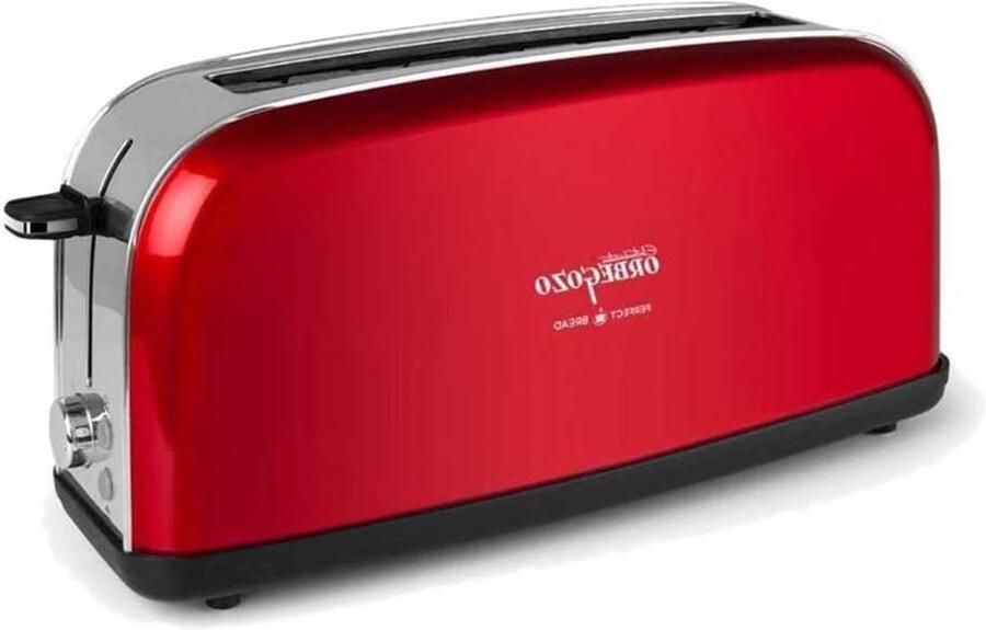 Broodrooster Toastapparaat Ontbijt Bereiden Klassieke Stijl 850 Watt Rood