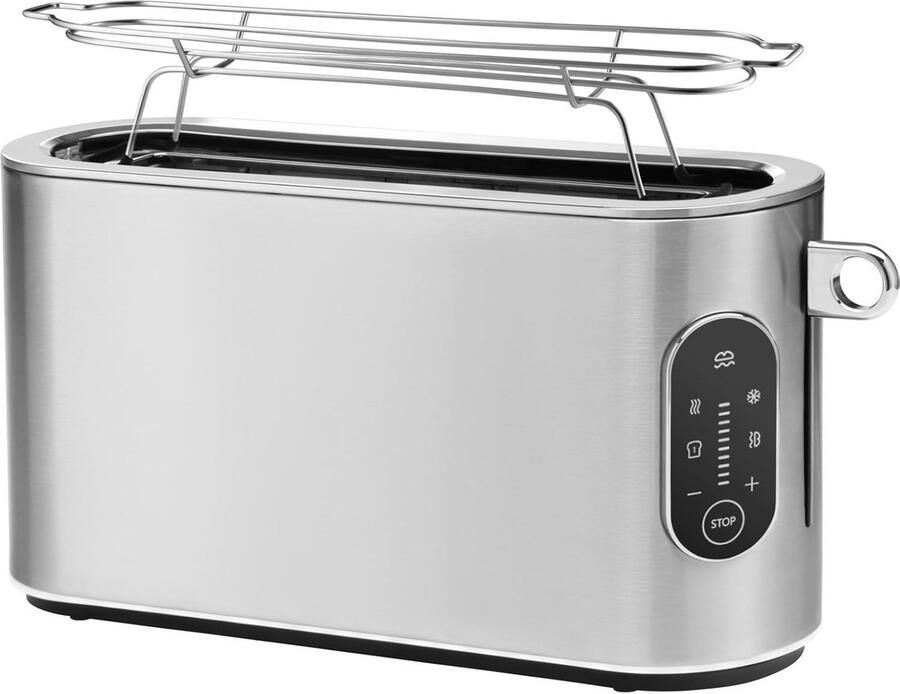 Broodrooster Toastapparaat Ontbijt Klaarmaken 10 Bruiningsniveaus 44.5 x 15 x 30 cm Roestvrij staal