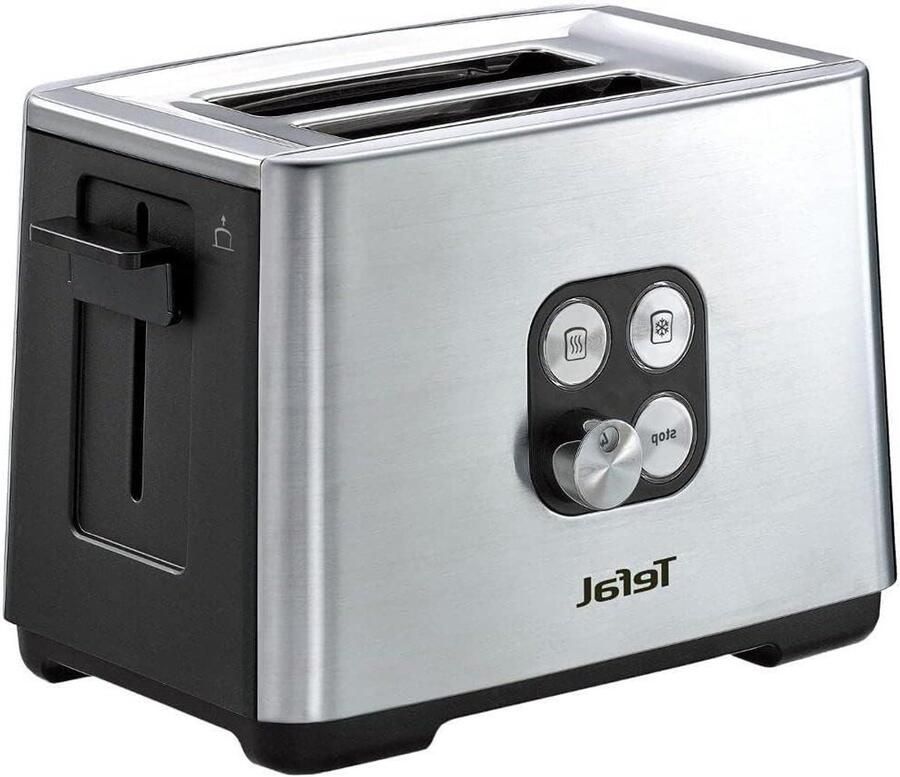 Broodrooster Toastapparaat Ontbijt Maken 7 Instellingen 2 Sneetjes Zilver