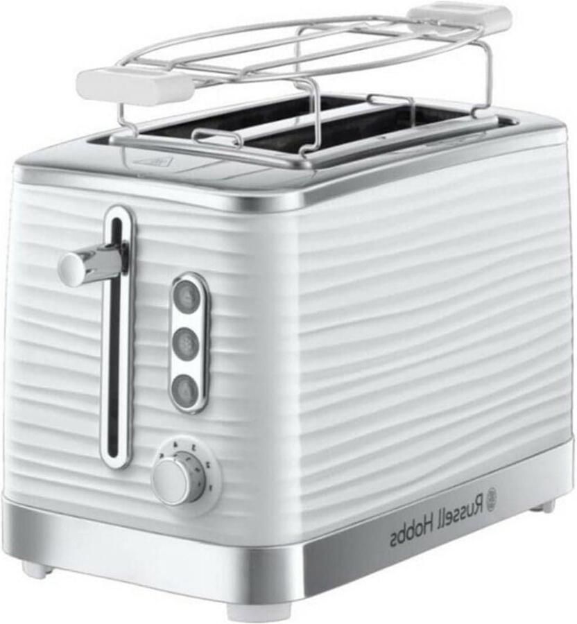 Broodrooster Toastapparaat Ontbijt Maken Opwarmrek 2 Sleuven Wit