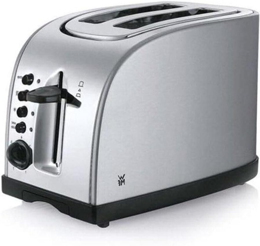 Broodrooster Tosti Apparaat Ontbijt Bereiden Gelijkmatige Bruining 4 Slots Zilver