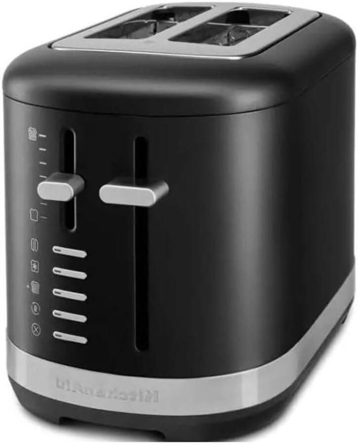 Broodrooster Tosti Apparaat Ontbijt Maken 1100 Watt Vermogen 2 Snede Zwart