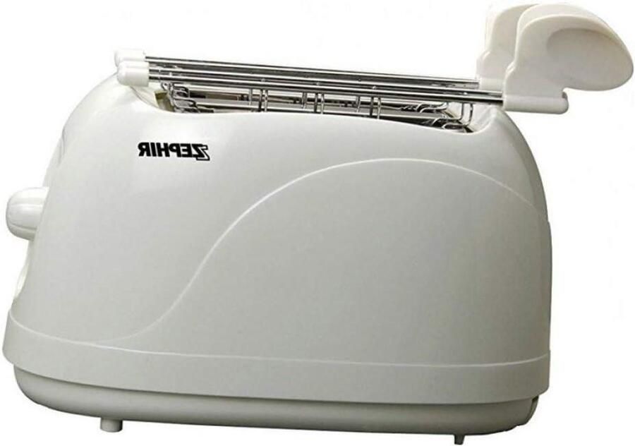 Broodrooster Tosti Apparaat Ontbijt Maken Compact Design 2 Sleuven Wit