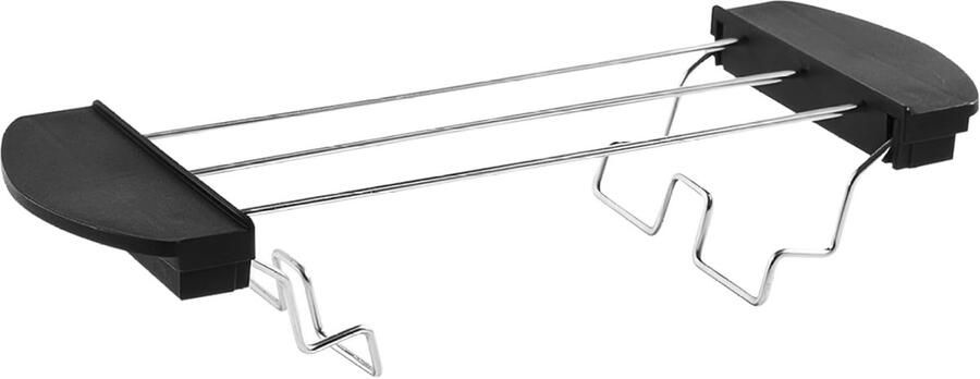Broodrooster Warmhoudrek Toast Houder Brood Opwarmen Opvouwbaar Ontwerp 26 x 10 cm Zilver