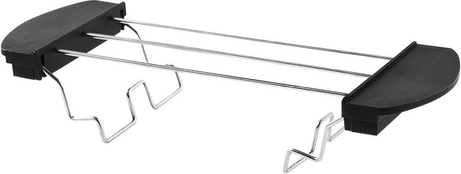 Broodrooster Warmhoudrek Toastrek Opvouwbaar Brood Opwarmen Roestvrij Staal 26 cm Zilver