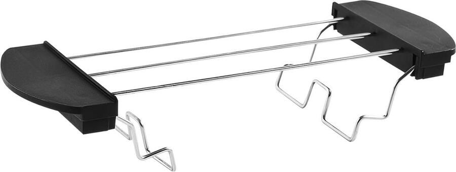 Opvouwbaar Warmhoudrek voor Broodrooster Universeel RVS Toastrek voor 2-Slice Broodroosters