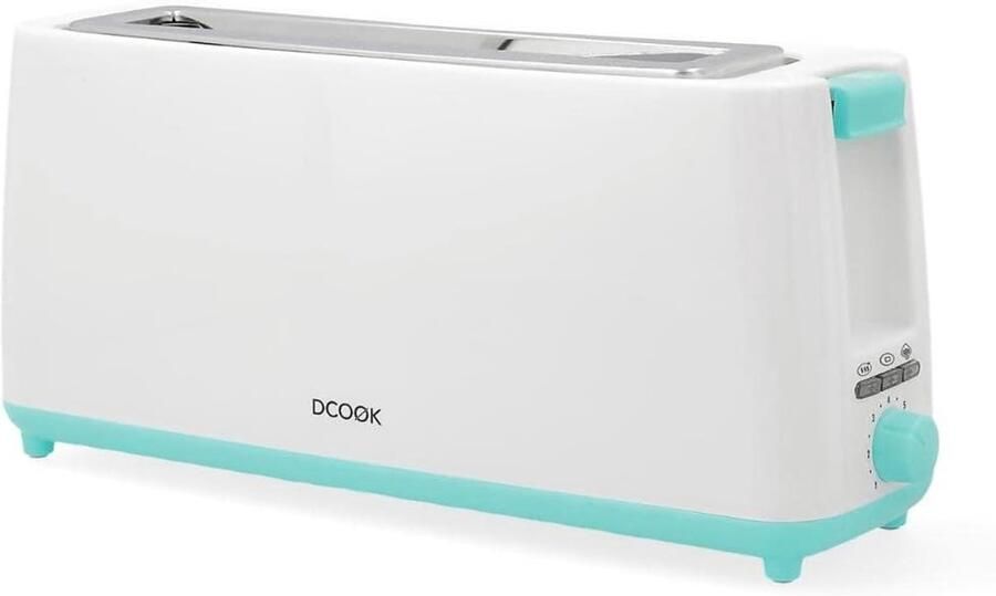 Broodrooster Wit Lange Sleuf 800 W Voor Thuisgebruik