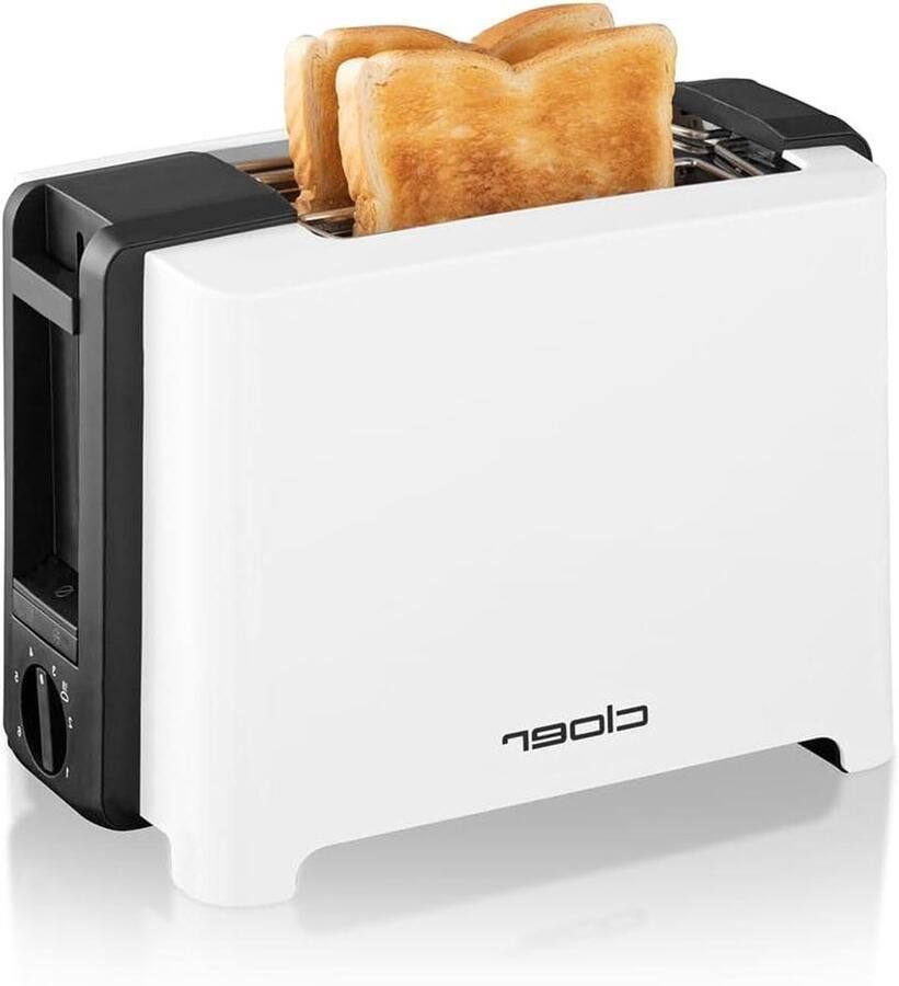 Broodrooster XXL Toastapparaat Ontbijt Maken Toast-Check Functie Voor 2 Sneden Wit