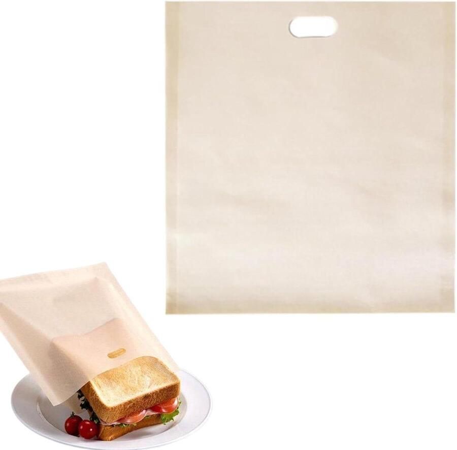 Broodrooster Zakken Sandwich Zakjes Gegrilde Kaas Maken Antiaanbaklaag 16 x 165 cm Niet gespecificeerd